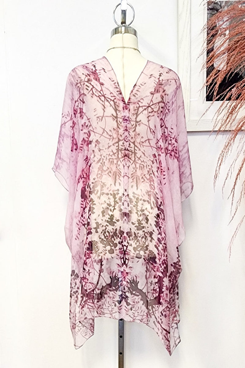Lavender Cherry Blossom Kimono
