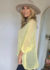V-Neck Crochet Sweater