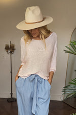 Wideleg Flowy Pant With Tie Belt