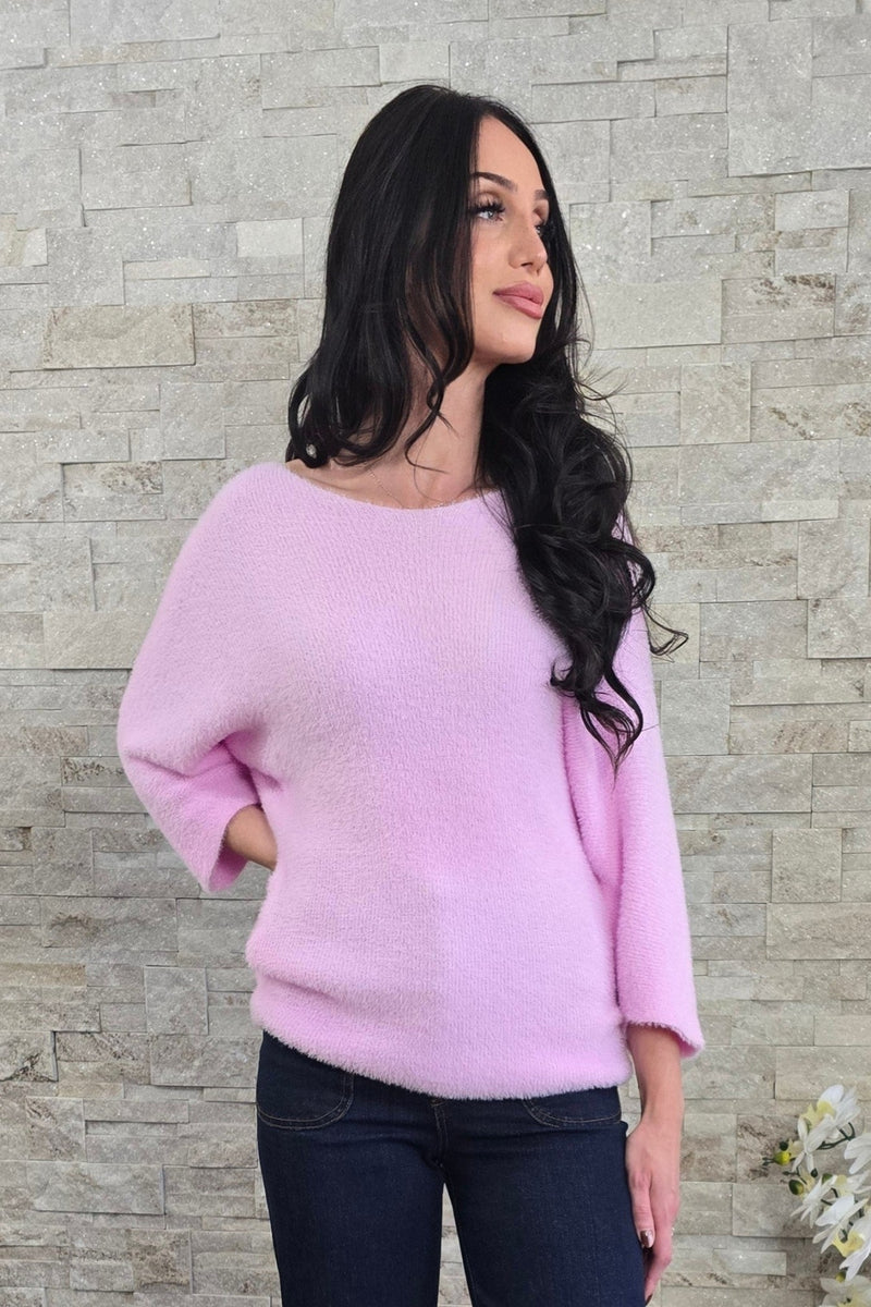 Long Sleeve Boat Neck Sweater