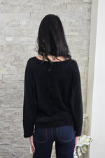 Fuzzy 3/4 Sleeve Sweater