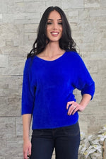 Fuzzy 3/4 Sleeve Sweater