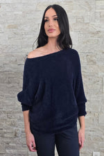 Fuzzy Batwing Sweater