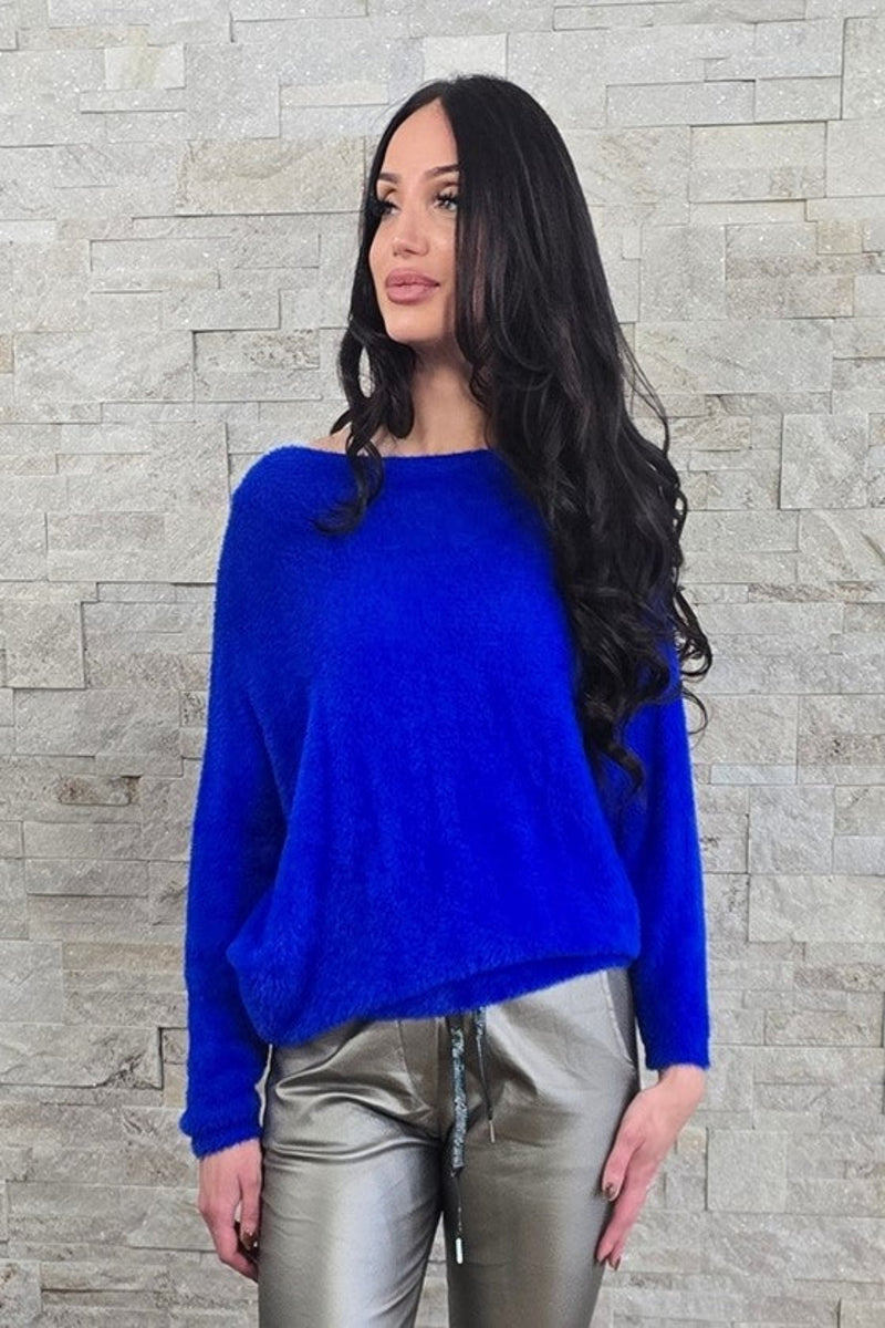 Fuzzy Batwing Sweater