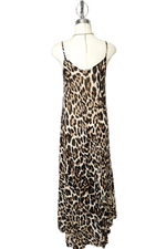 Leopard Print Slip Dress