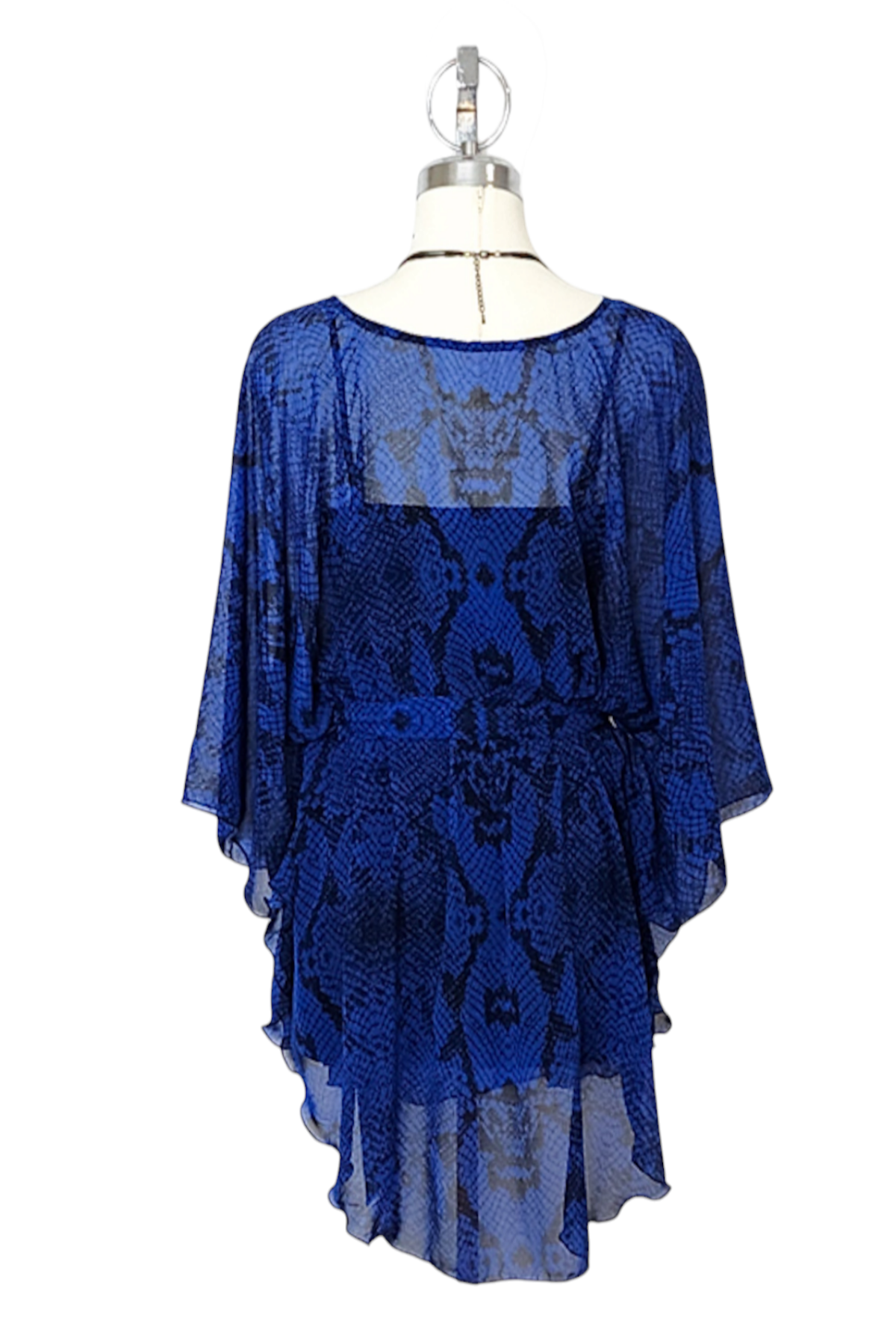 Belted Chiffon Caftan Baz Apparel