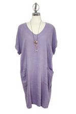 Linen Dress with Front Pockets