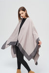 Grey Blush Trimmed Cape
