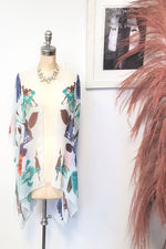 Tropical Floral Print Kimono