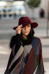 Multi Coloured Print Cape